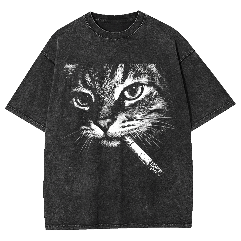 Acid Wash Vintage Graphic T Shirt - Vintage Acid Wash Heren T-Shirt met