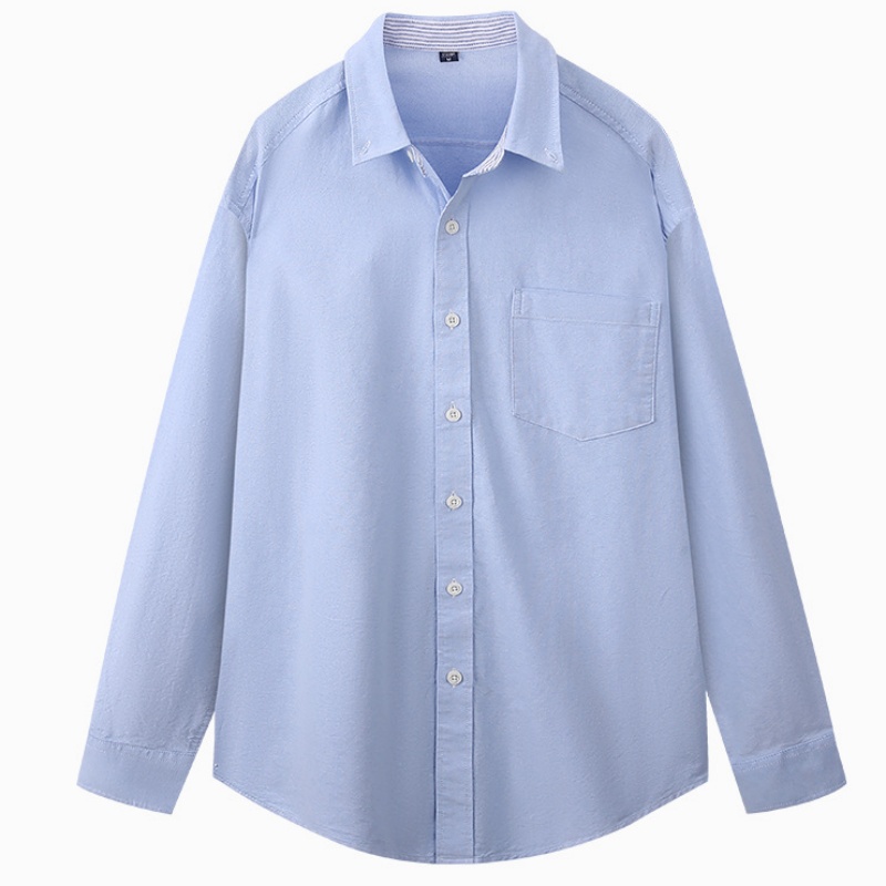 Oxford Cotton Casual Shirt Business - 5XL Oxford 100% katoenen shirt met
