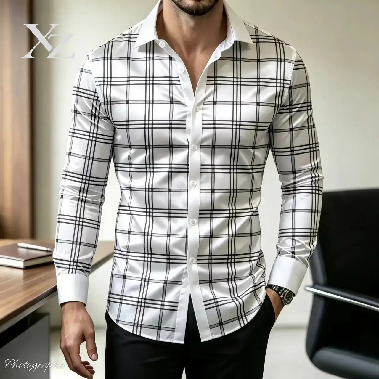 Mens Satin Silk Dress Shirt - Hete aanbieding: heren slim fit overhemd