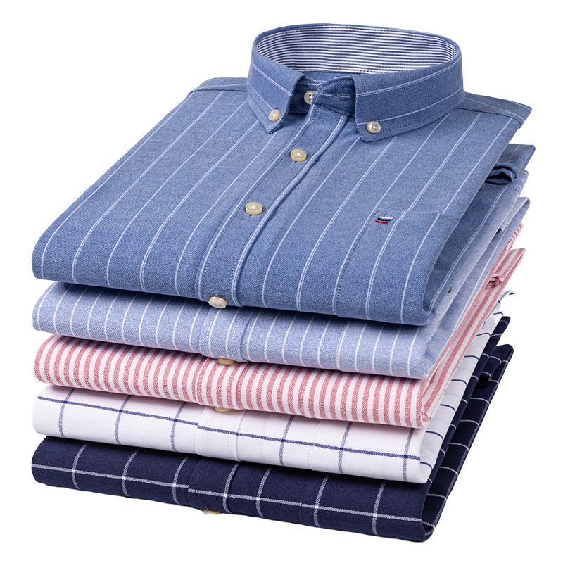 100% Puur Katoenen Oxford Mann - Oxford Cotton Casual Shirt Business recensie en prijs