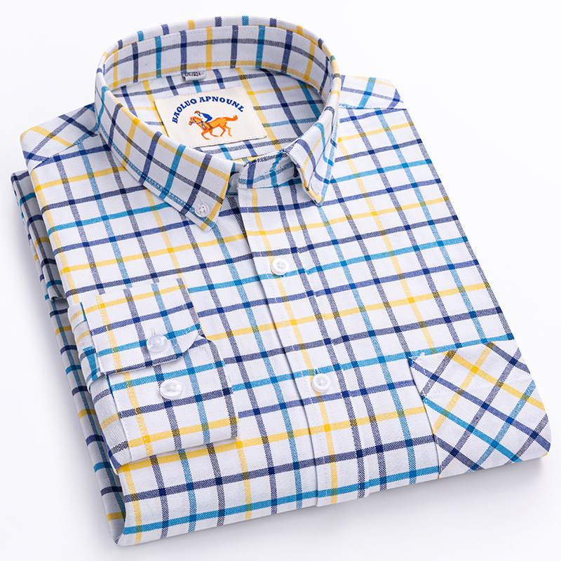 Nieuwe overmaatse 5XL shirts m - Oxford Cotton Casual Shirt Business recensie en prijs