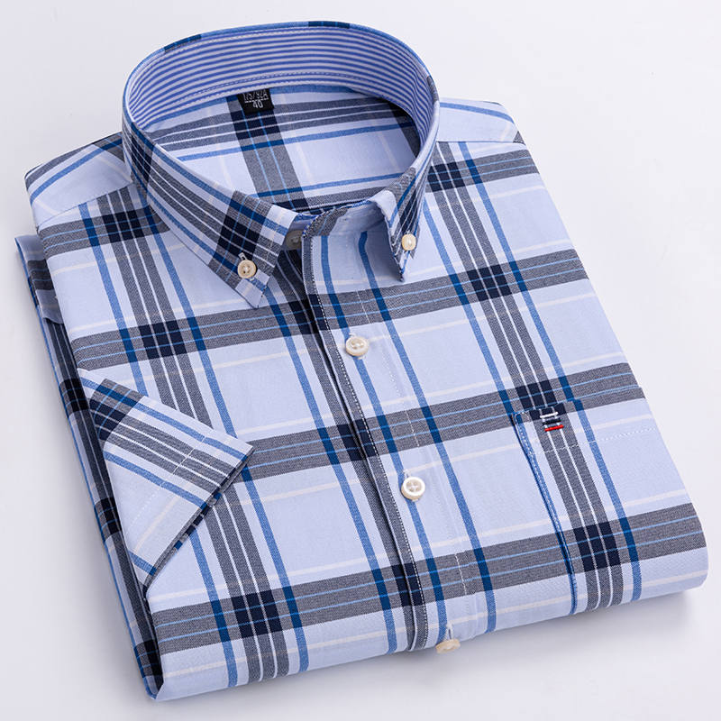 Kwaliteit Mannen Shirt Korte M - Oxford Cotton Casual Shirt Business recensie en prijs