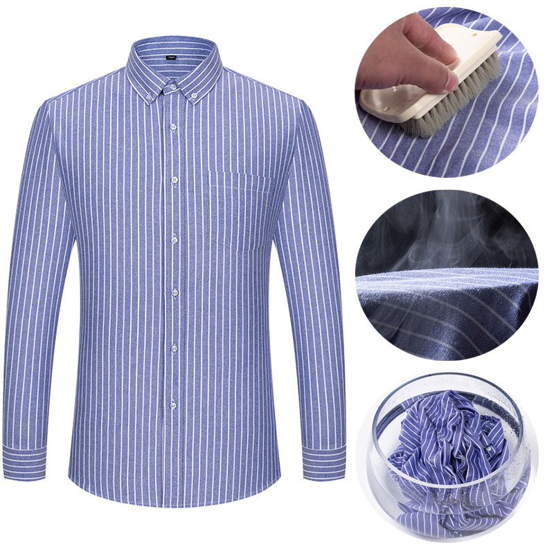 100% Katoen Ademend Heren Oxfo - Oxford Cotton Casual Shirt Business recensie en prijs
