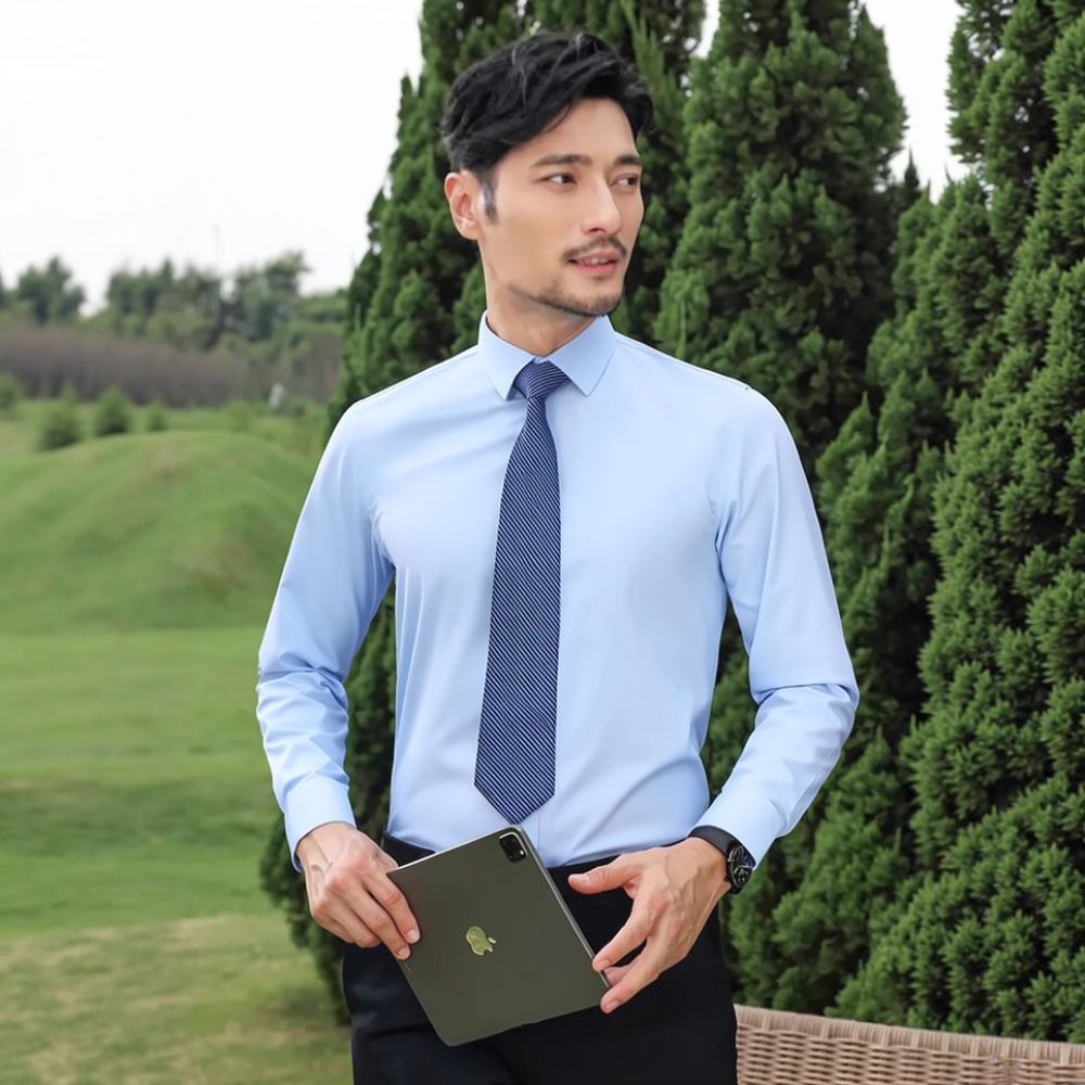 Herenmode, shirt met lange mou - Breathable Bamboo Fiber Shirt Non Iron recensie en prijs