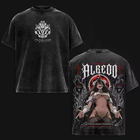 Albedo Overlord grafisch T-shi - Acid Wash Vintage Graphic T Shirt recensie en prijs